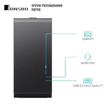 Купить Корпус JONSBO U4 Pro MESH Black - фото 3