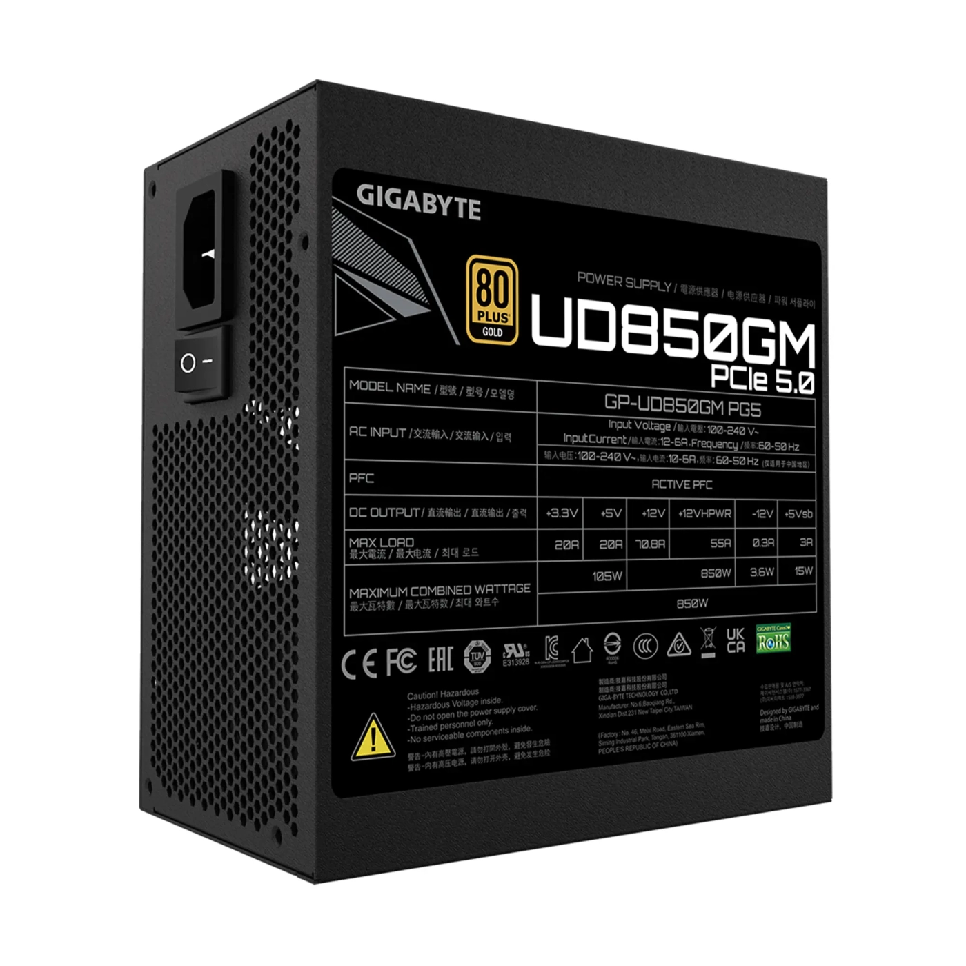 Купить Блок питания GIGABYTE GP-UD850GM PG5 - фото 5
