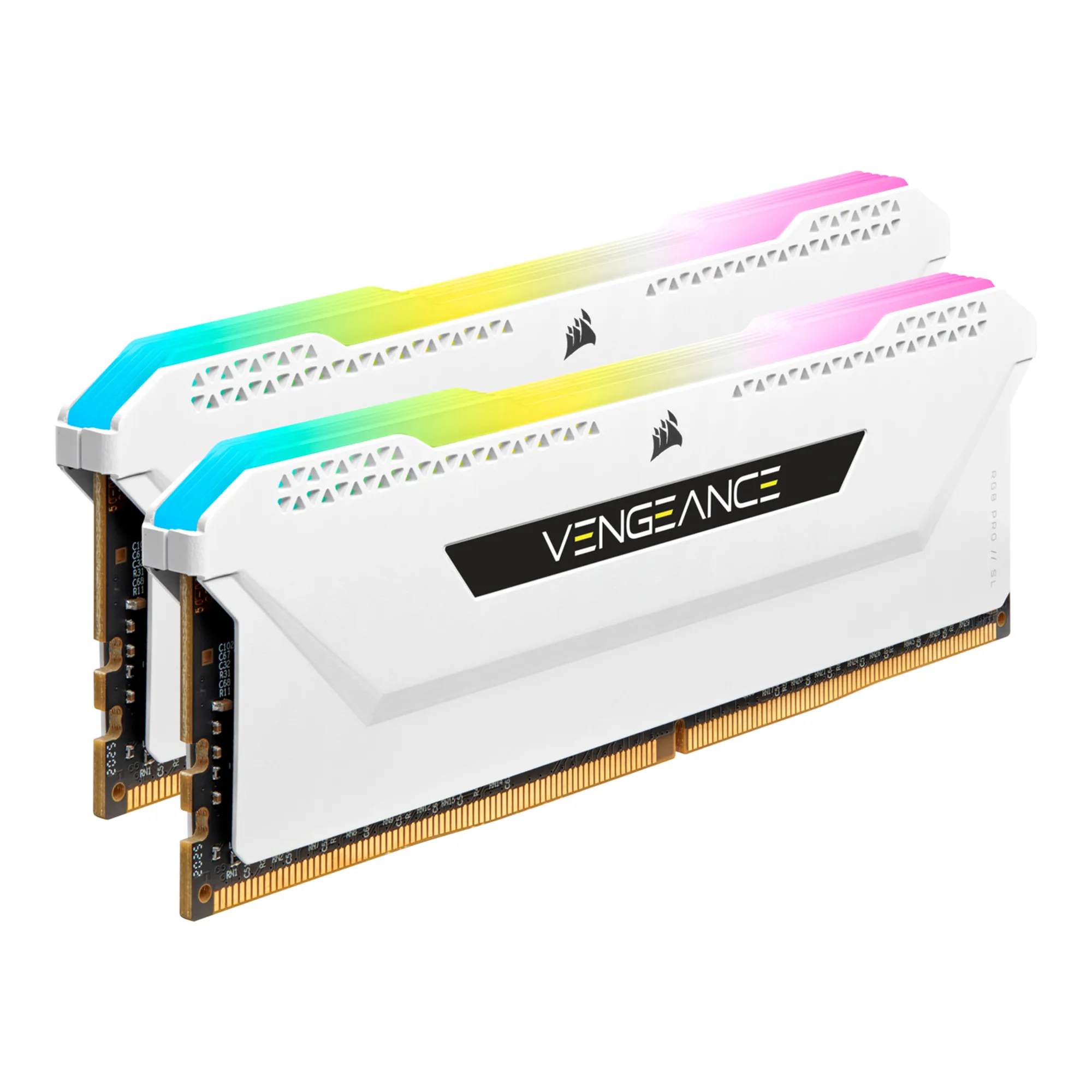 Купить Модуль памяти Corsair Vengeance RGB Pro SL DDR4-3600 32GB KIT (2x16GB) (CMH32GX4M2D3600C18W) - фото 2