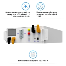 Купить BMS для батарей DEYE BOS-G 120-750Vdc 100A - фото 2