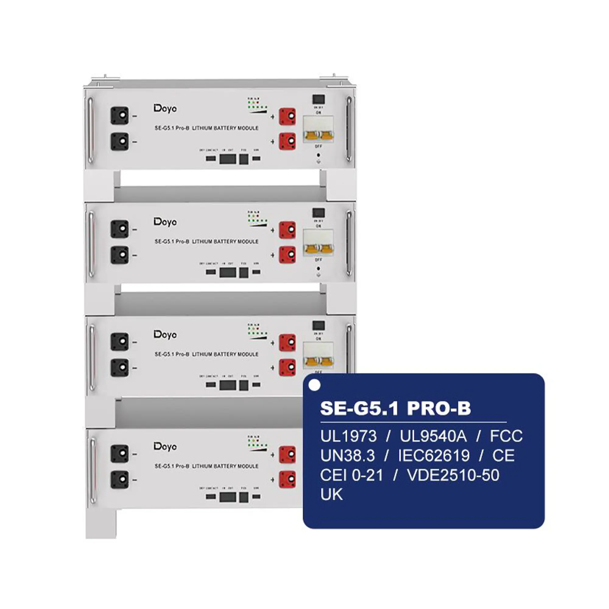 Купить Аккумуляторная батарея DEYE SE-G5.1 Pro-B LiFePO4 LV 51.2v 100AH 5.12kWh - фото 4