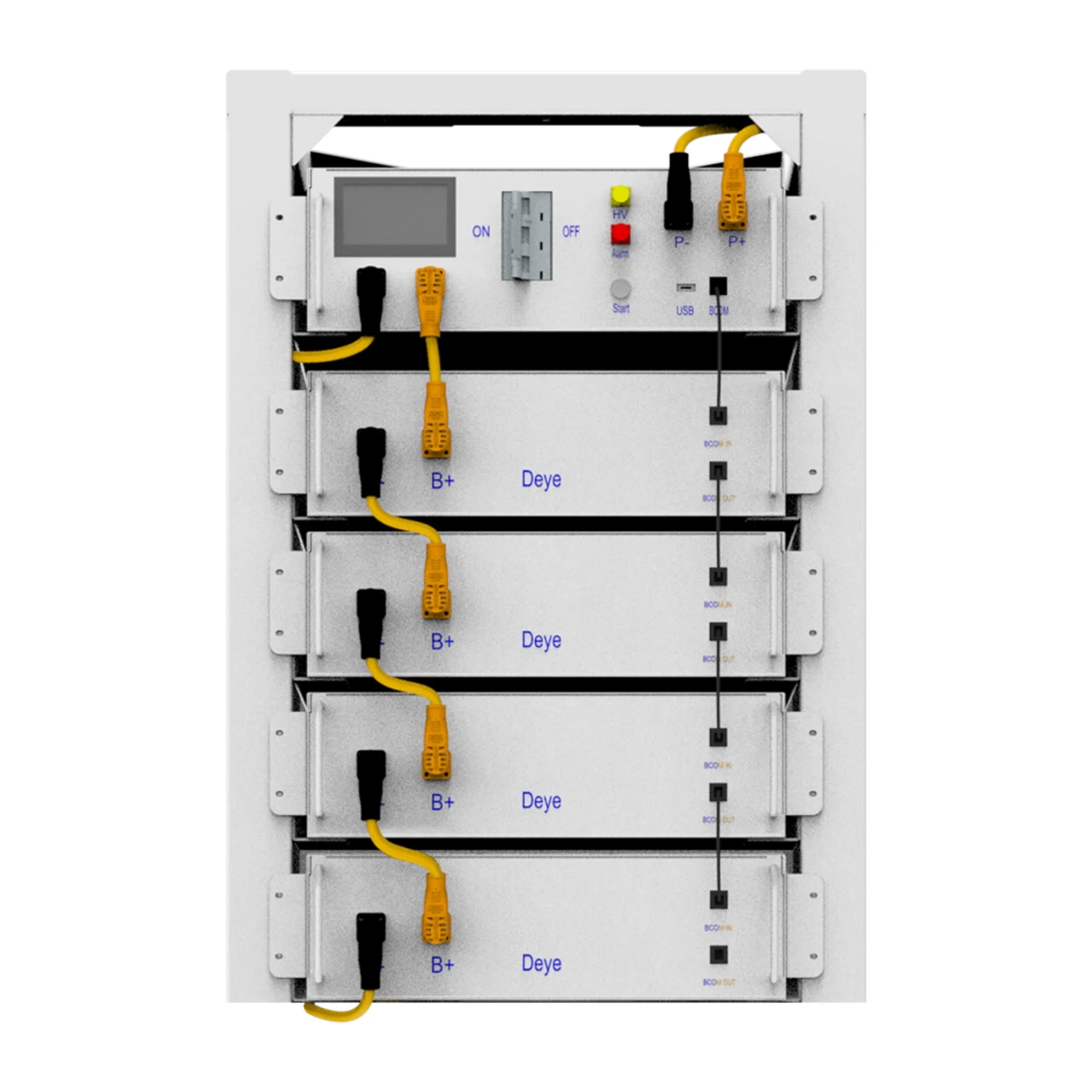 Купить Система хранения энергии Deye BOS-G4 20.48kW 204.8V 100Ah LiFePO4 HVB750V RACK - фото 1