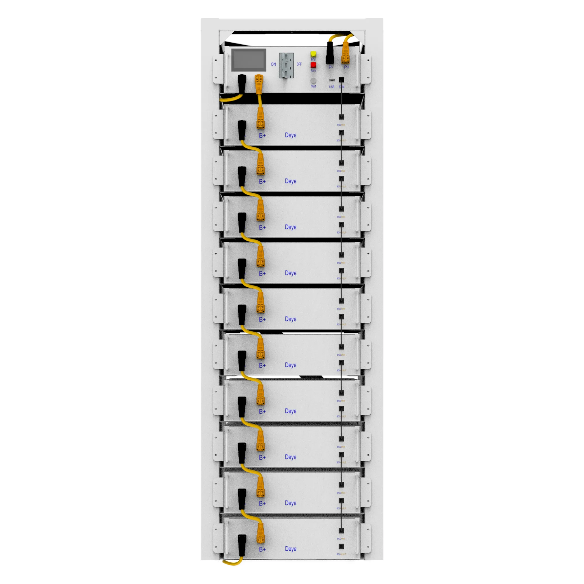 Купить Система хранения энергии Deye BOS-G10 51.2kW 512V 100Ah LiFePO4 HVB750V RACK - фото 1