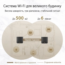 Купити MESH-система ASUS ZenWiFi AX XT8 V2 (2 Pack) Black - фото 2