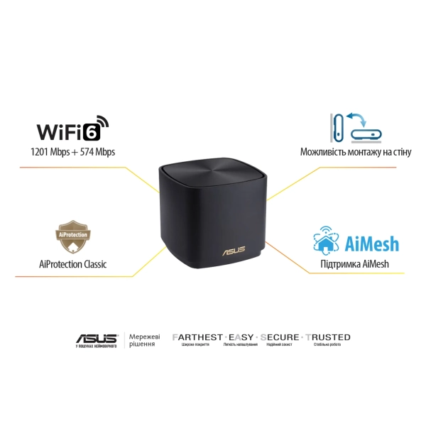 Купить MESH система ASUS ZenWiFi XD4 Plus (1 Pack) Black - фото 7