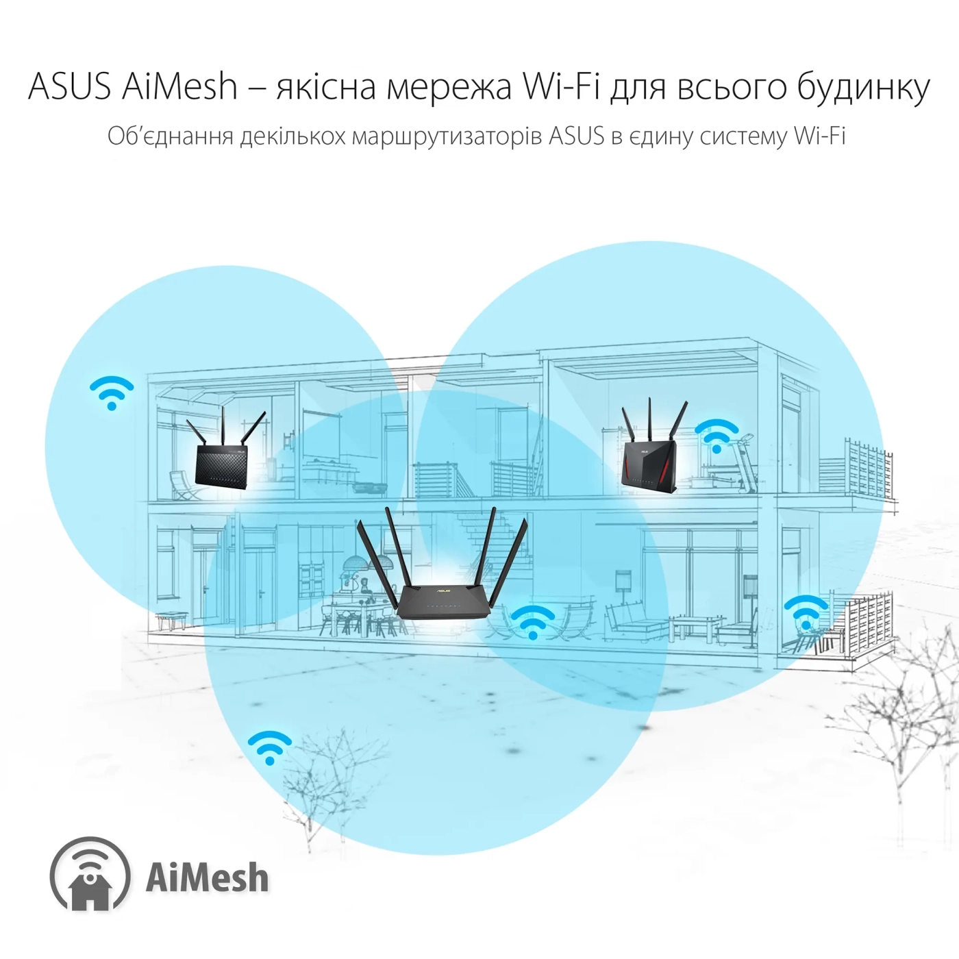 Купити Маршрутизатор ASUS RT-AX1800U - фото 3