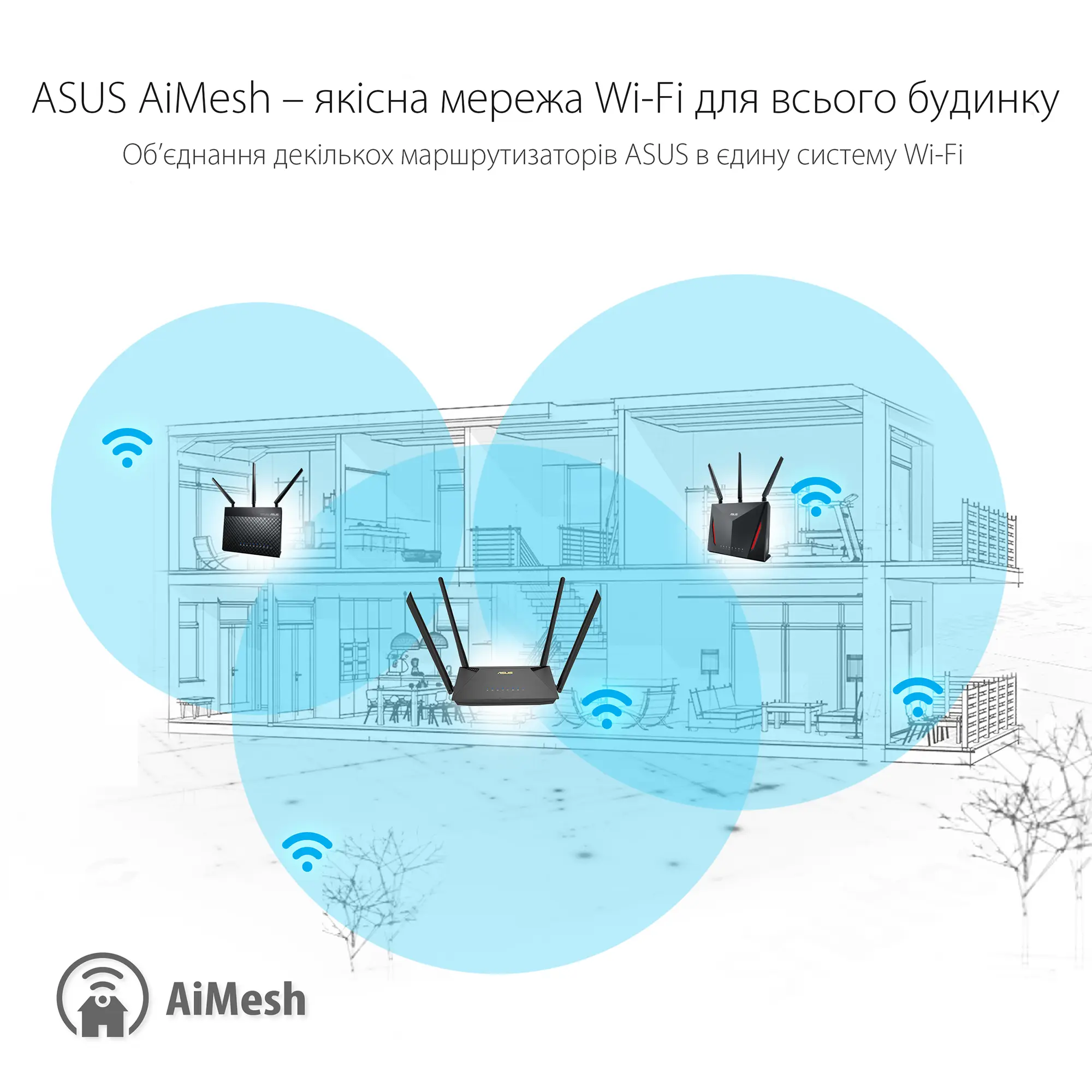 Купити Маршрутизатор ASUS RT-AX1800U - фото 3