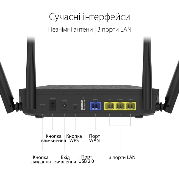 Купити Маршрутизатор ASUS RT-AX1800U - фото 5