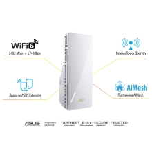 Купити Ретранслятор Wi-Fi ASUS RP-AX58 - фото 4