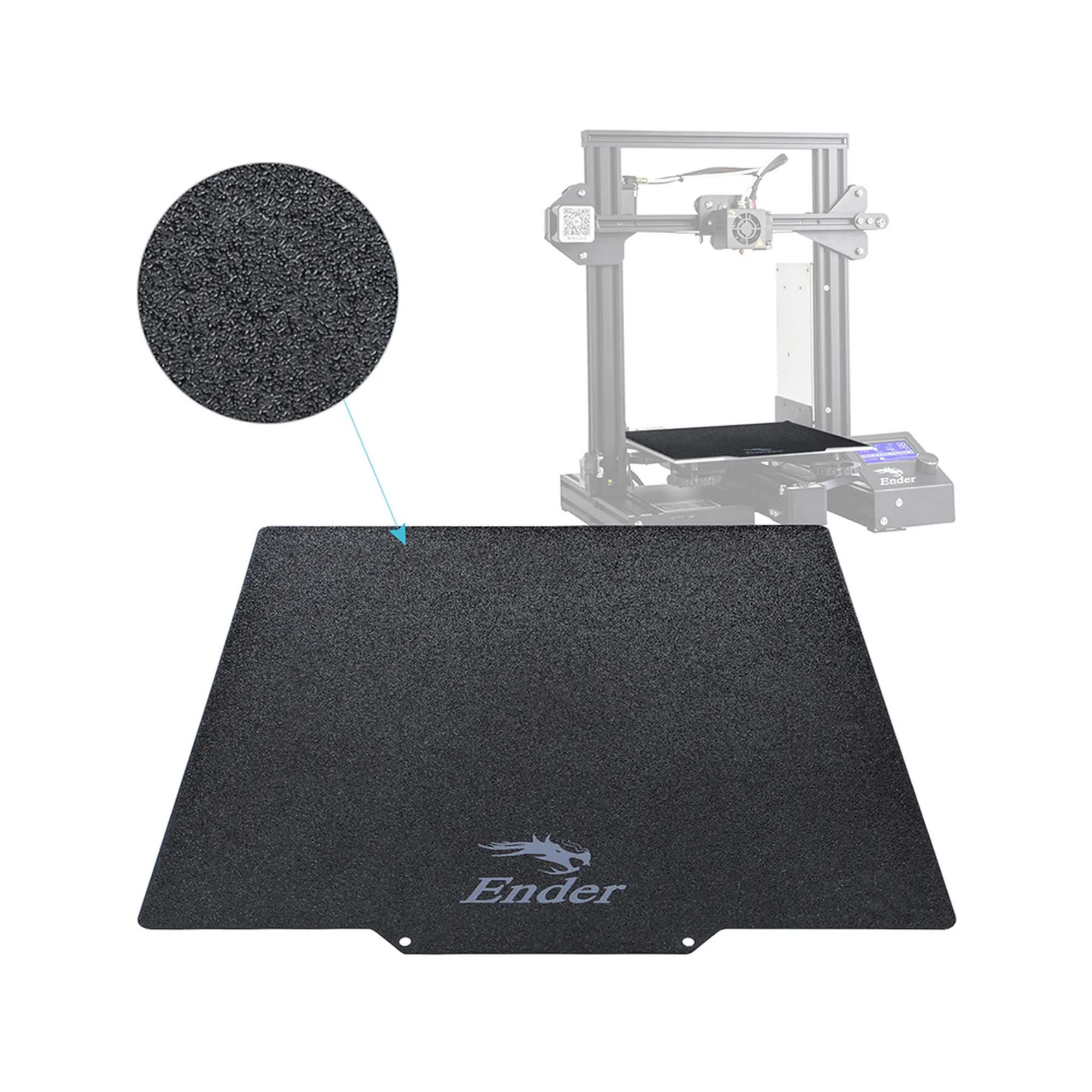 Купить Накладка для платформы с PEI покрытием 235x235x0.4mm - фото 3
