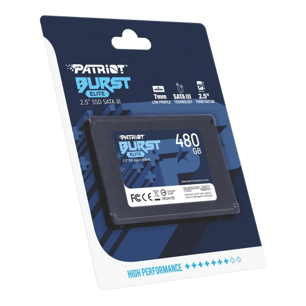 Купить SSD PATRIOT Burst Elite 480GB 2.5" SATA III TLC 3D - фото 6
