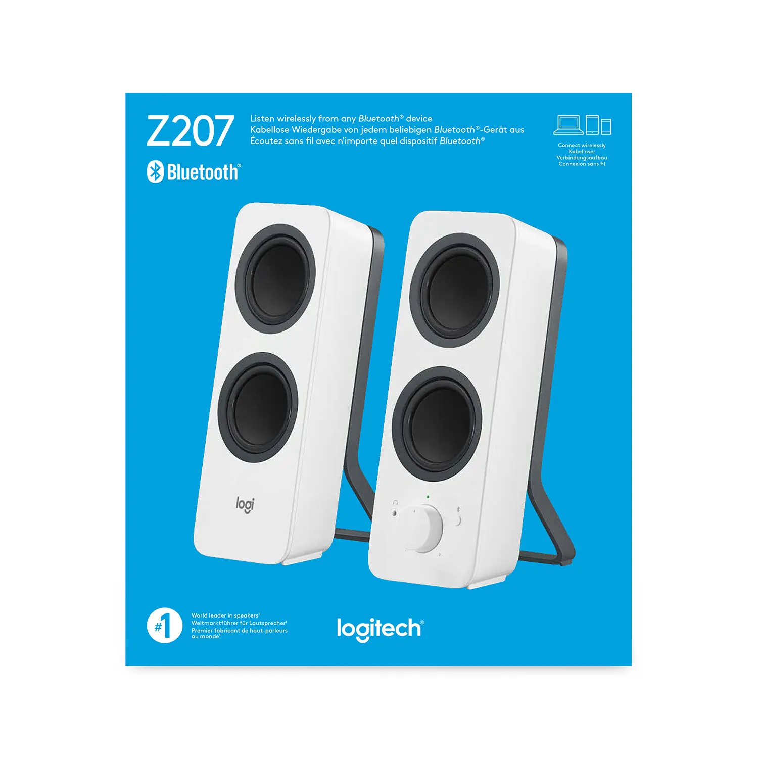 Купить Акустическая система Logitech Z207 Off-white - фото 6