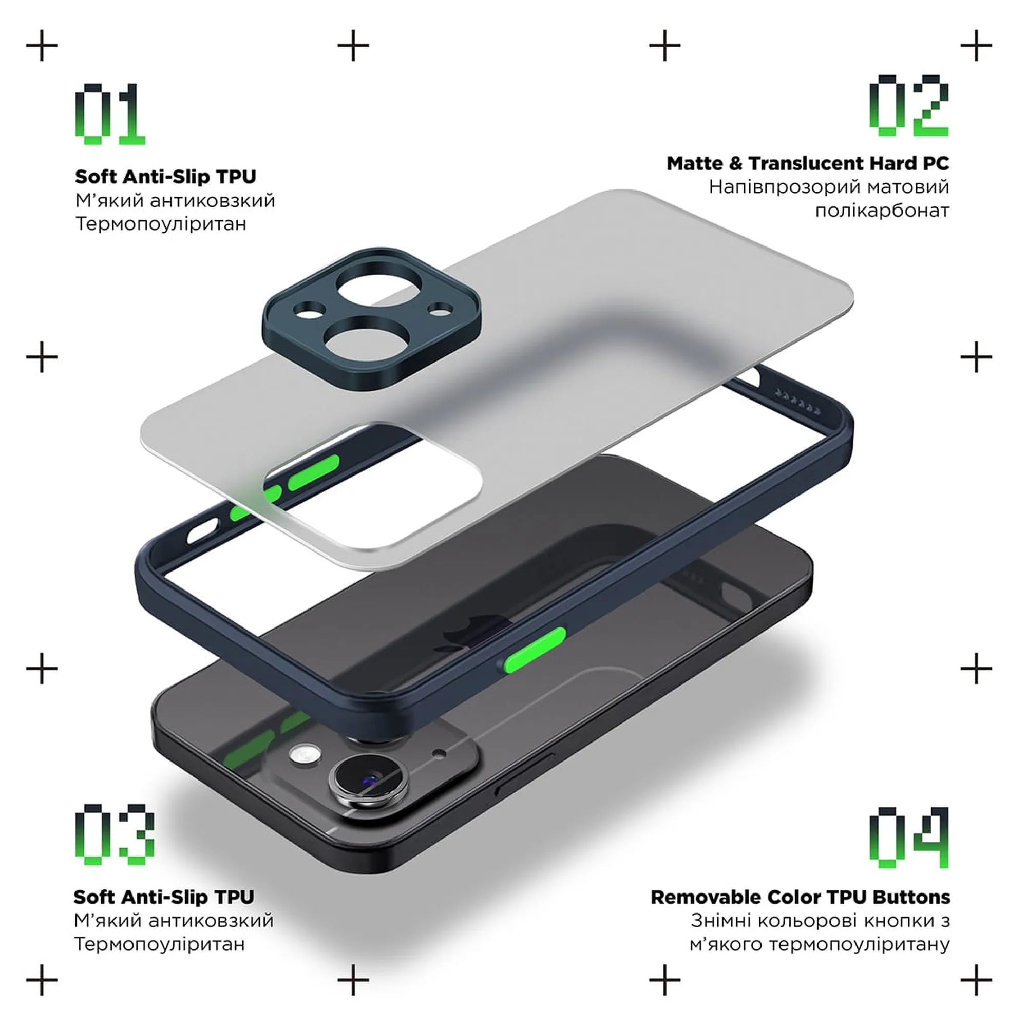 Купить Панель ArmorStandart Frosted Matte для Samsung M14 Navy Blue - фото 2