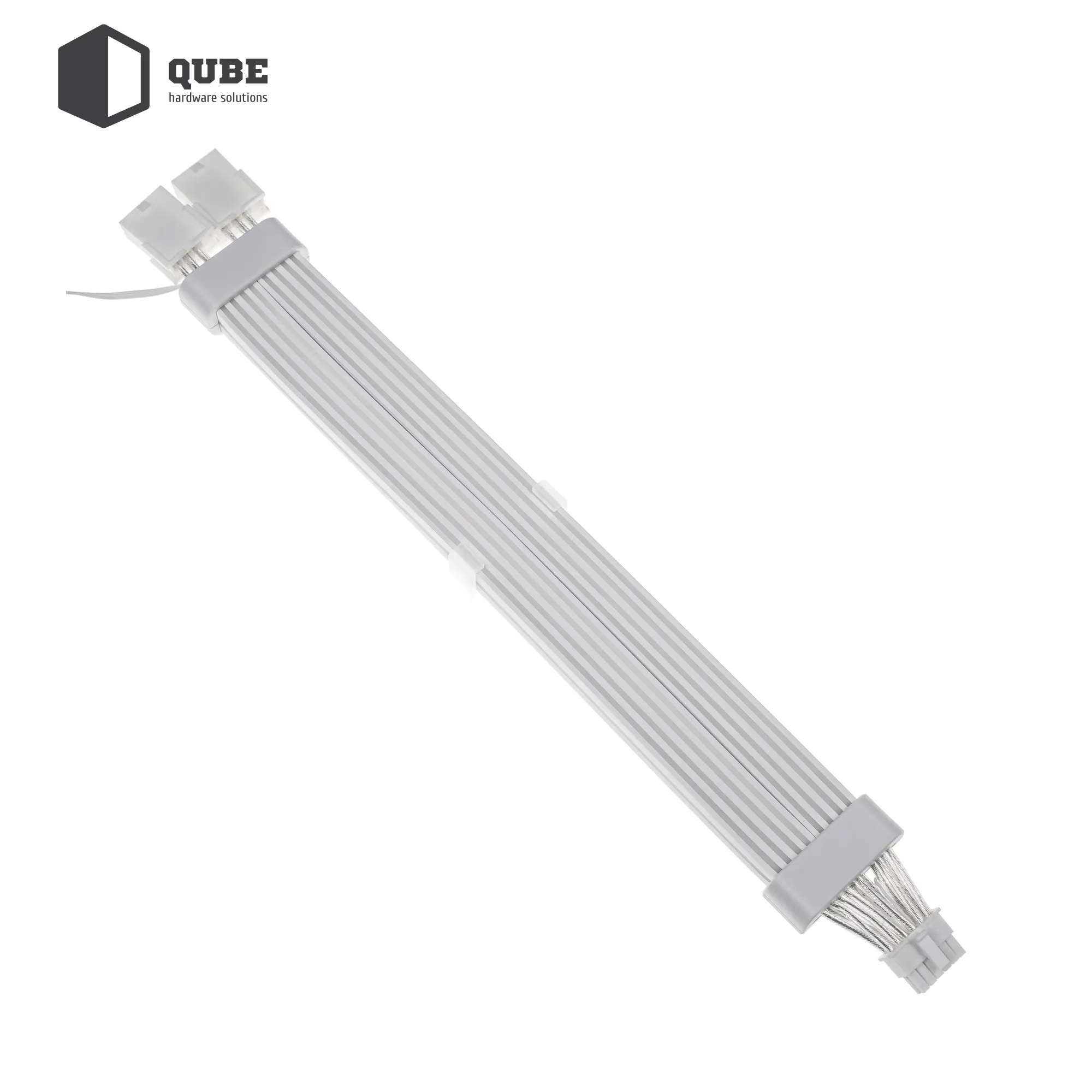 Купити Кабель для ПК Qube RGB 12+4pin to 2x8pin VGA, White - фото 7