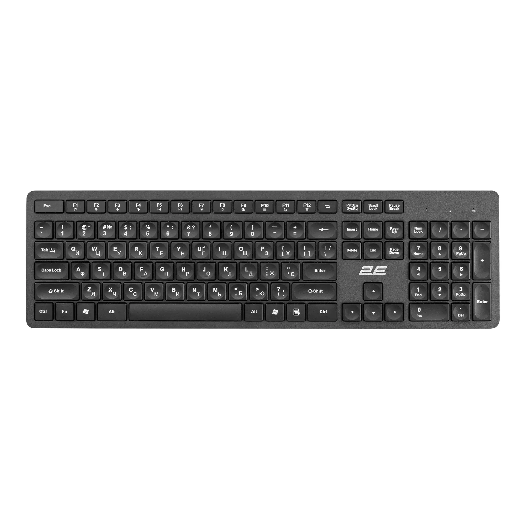 Купити Клавіатура 2E KS260 Wireless Black (2E-KS260WB) - фото 1