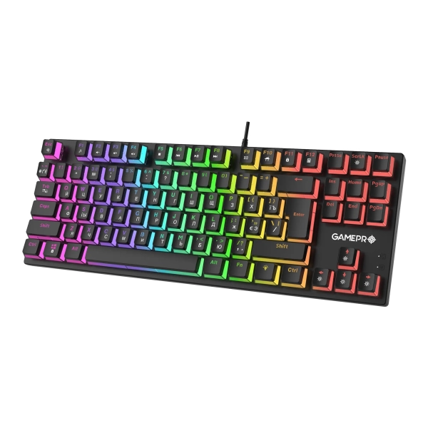 Купить Клавиатура GamePro MK80R Blue Switch RGB USB Black - фото 2