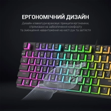 Купить Клавиатура GamePro MK80R Blue Switch RGB USB Black - фото 4