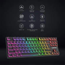 Купить Клавиатура GamePro MK80R Blue Switch RGB USB Black - фото 6