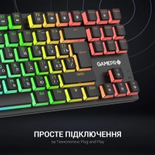Купить Клавиатура GamePro MK80R Blue Switch RGB USB Black - фото 8