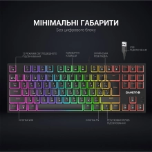 Купить Клавиатура GamePro MK80R Blue Switch RGB USB Black - фото 10