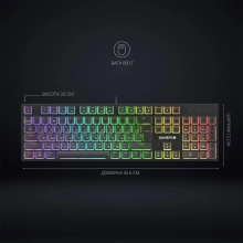 Купить Клавиатура GamePro MK85B Blue Switch RGB USB Black - фото 11