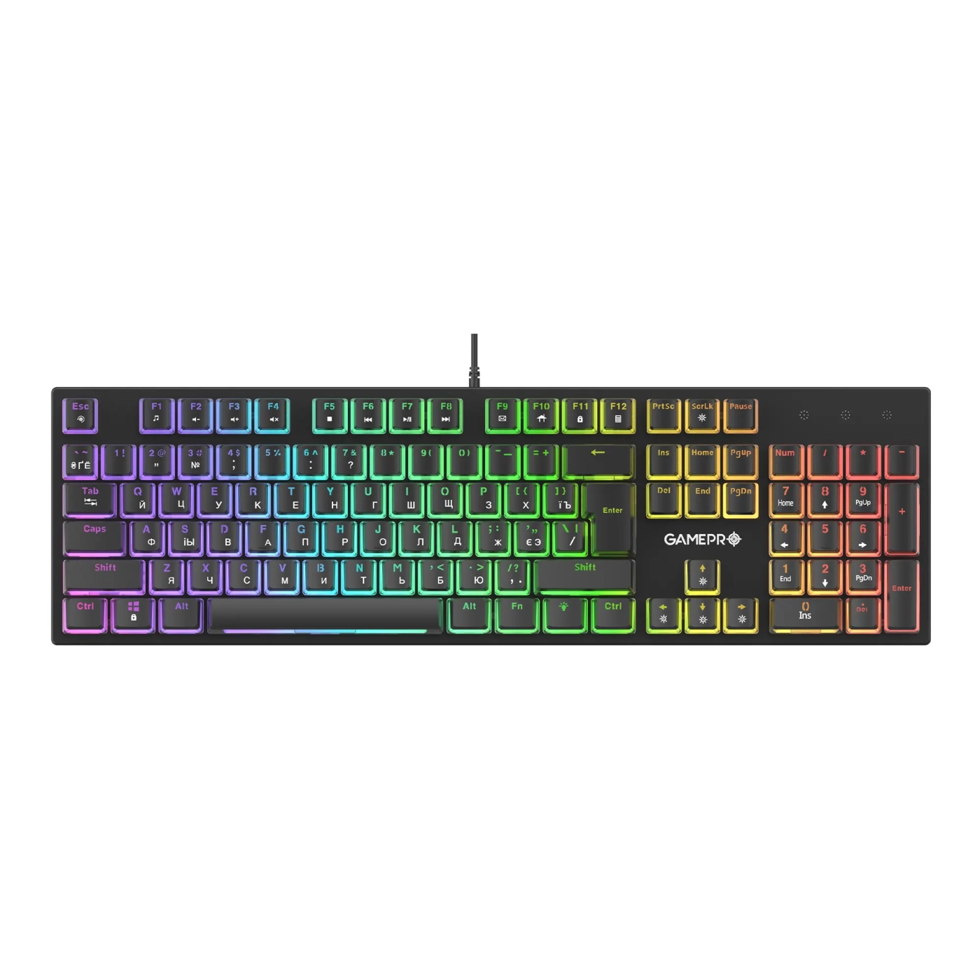 Купити Клавіатура GamePro MK85R Red Switch RGB USB Black - фото 1