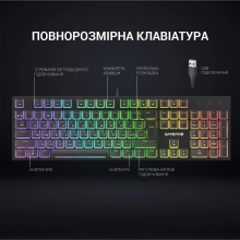 Купити Клавіатура GamePro MK85R Red Switch RGB USB Black - фото 10