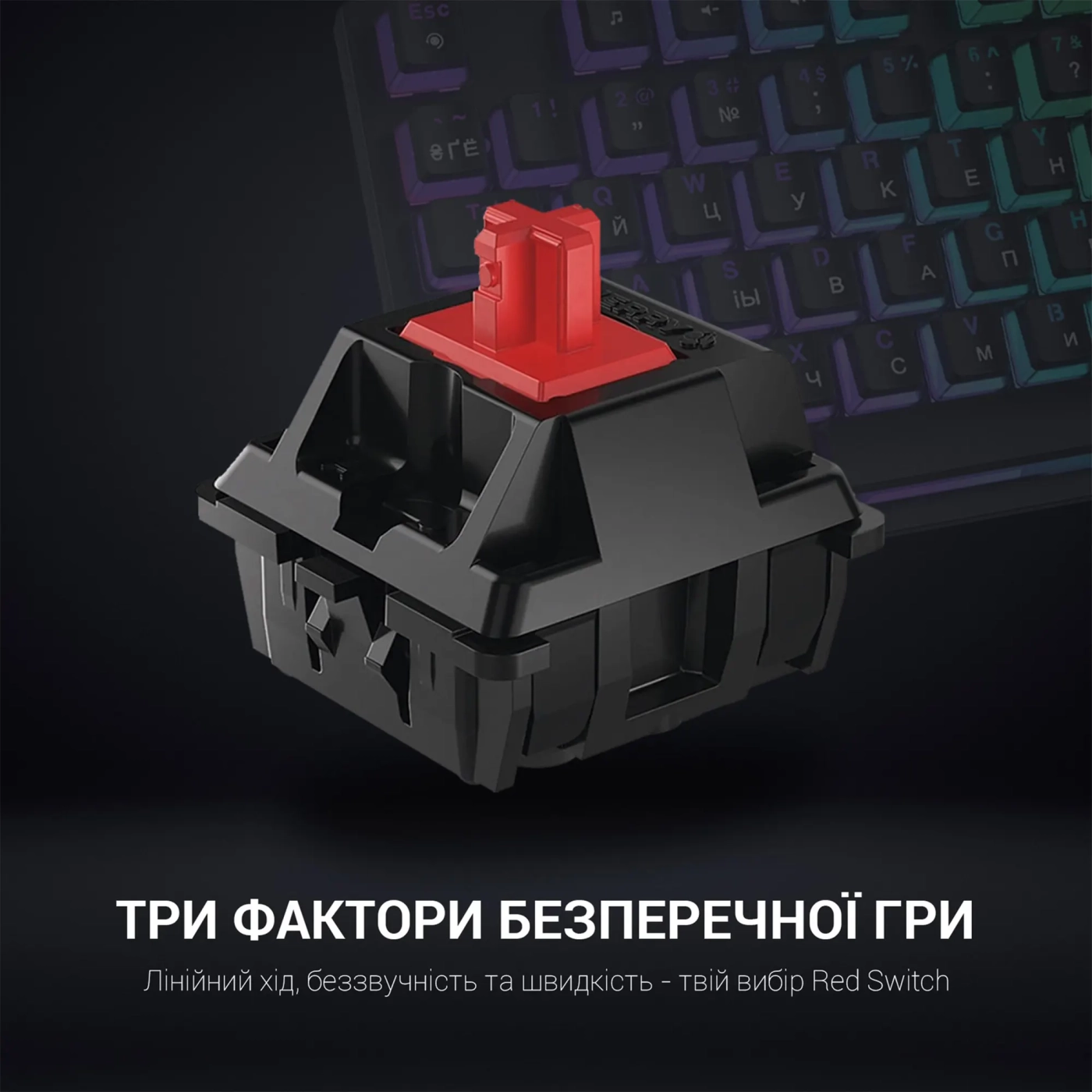 Купити Клавіатура GamePro MK85R Red Switch RGB USB Black - фото 12