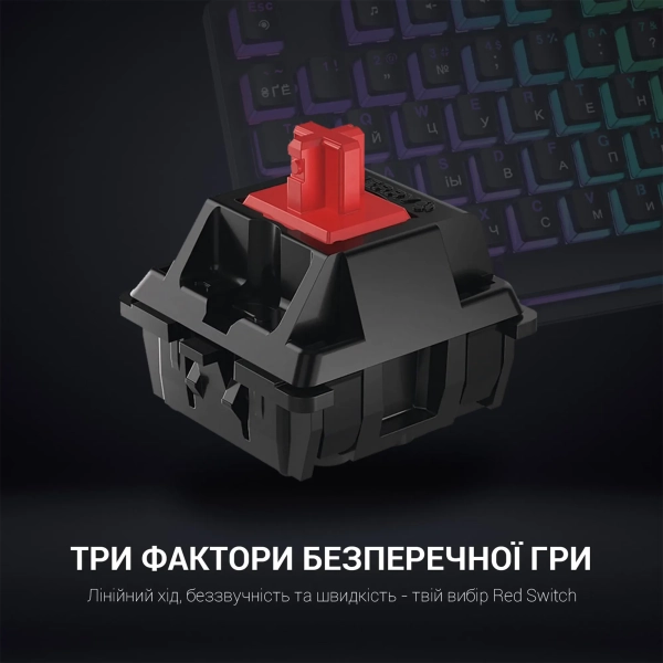 Купити Клавіатура GamePro MK85R Red Switch RGB USB Black - фото 12