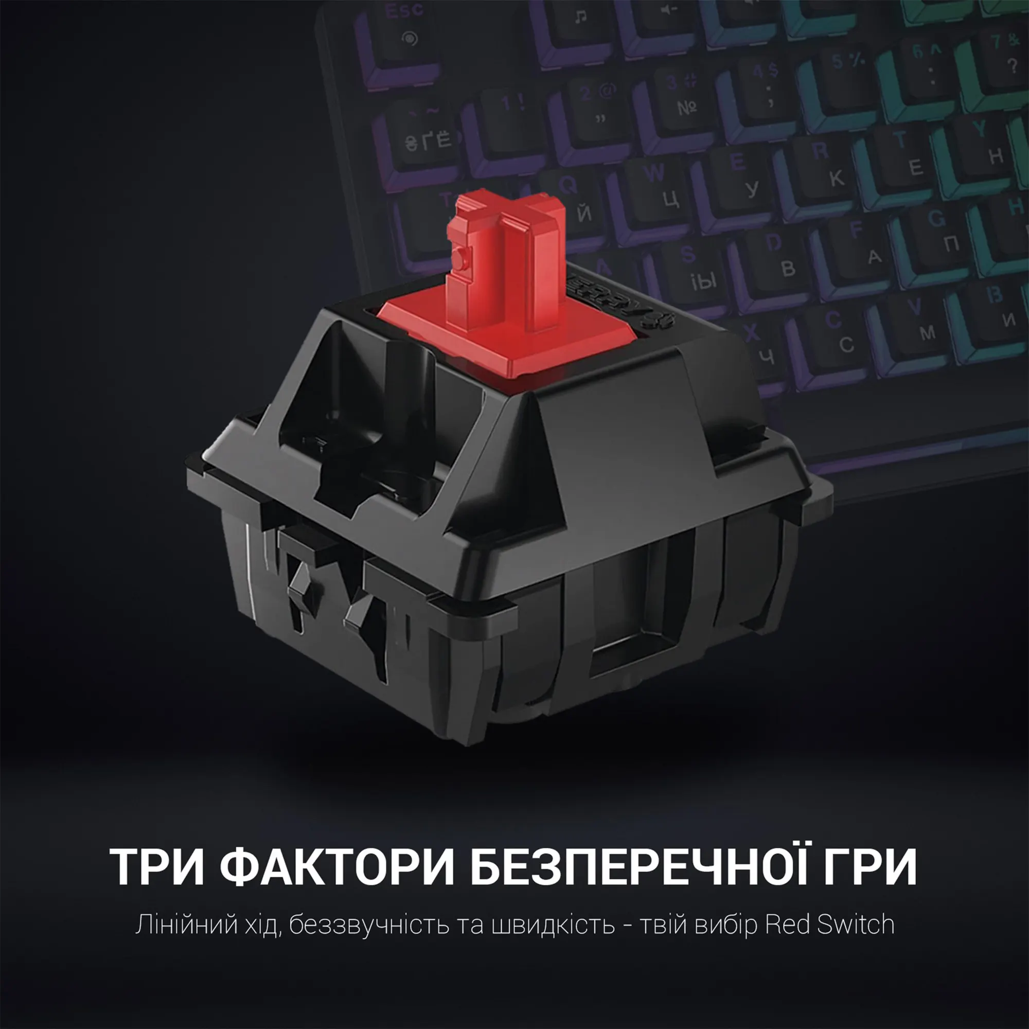 Купити Клавіатура GamePro MK85R Red Switch RGB USB Black - фото 12