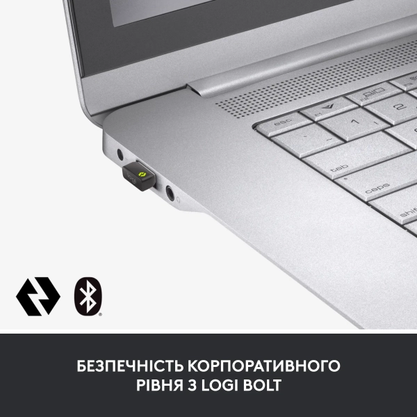 Купить Комплект клавиатура и мышка Logitech MX Keys for Business UA Graphite Gen 2 - фото 2
