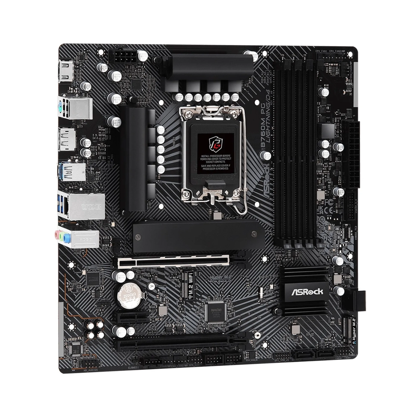 Купити Материнська плата ASRock B760M PG LIGHTNING/D4 - фото 1