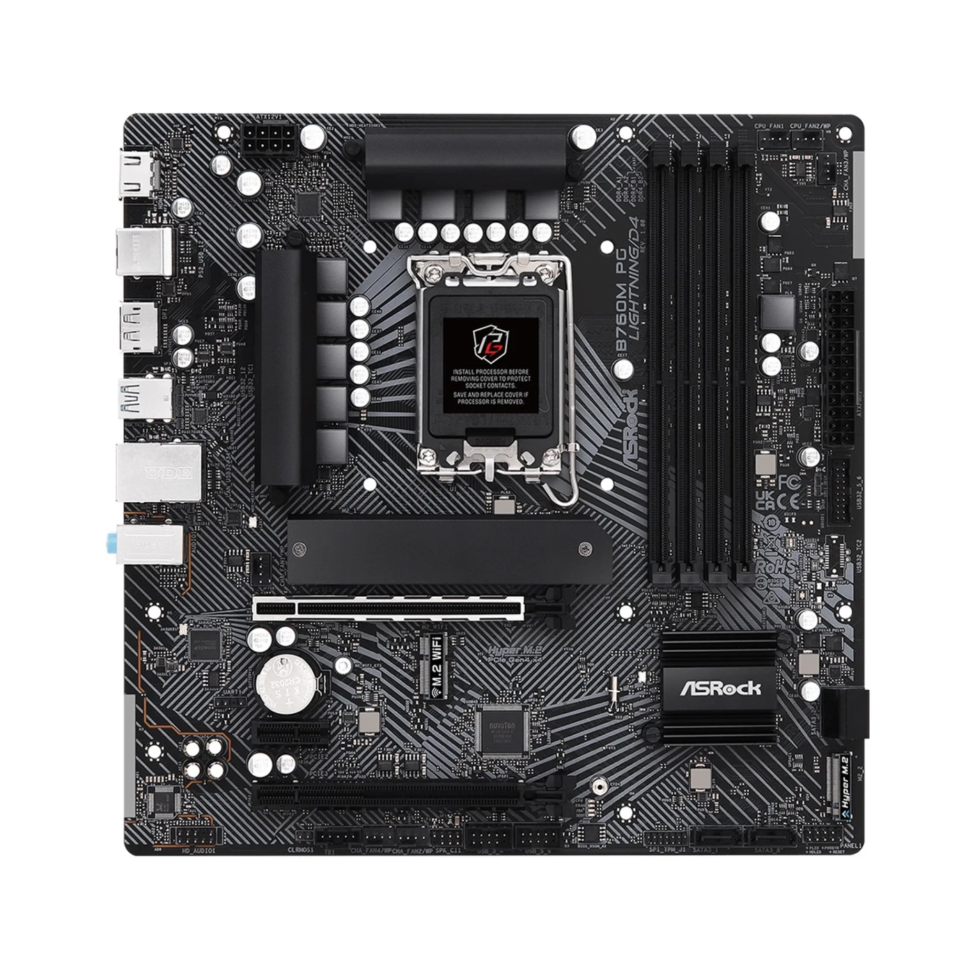 Купити Материнська плата ASRock B760M PG LIGHTNING/D4 - фото 2