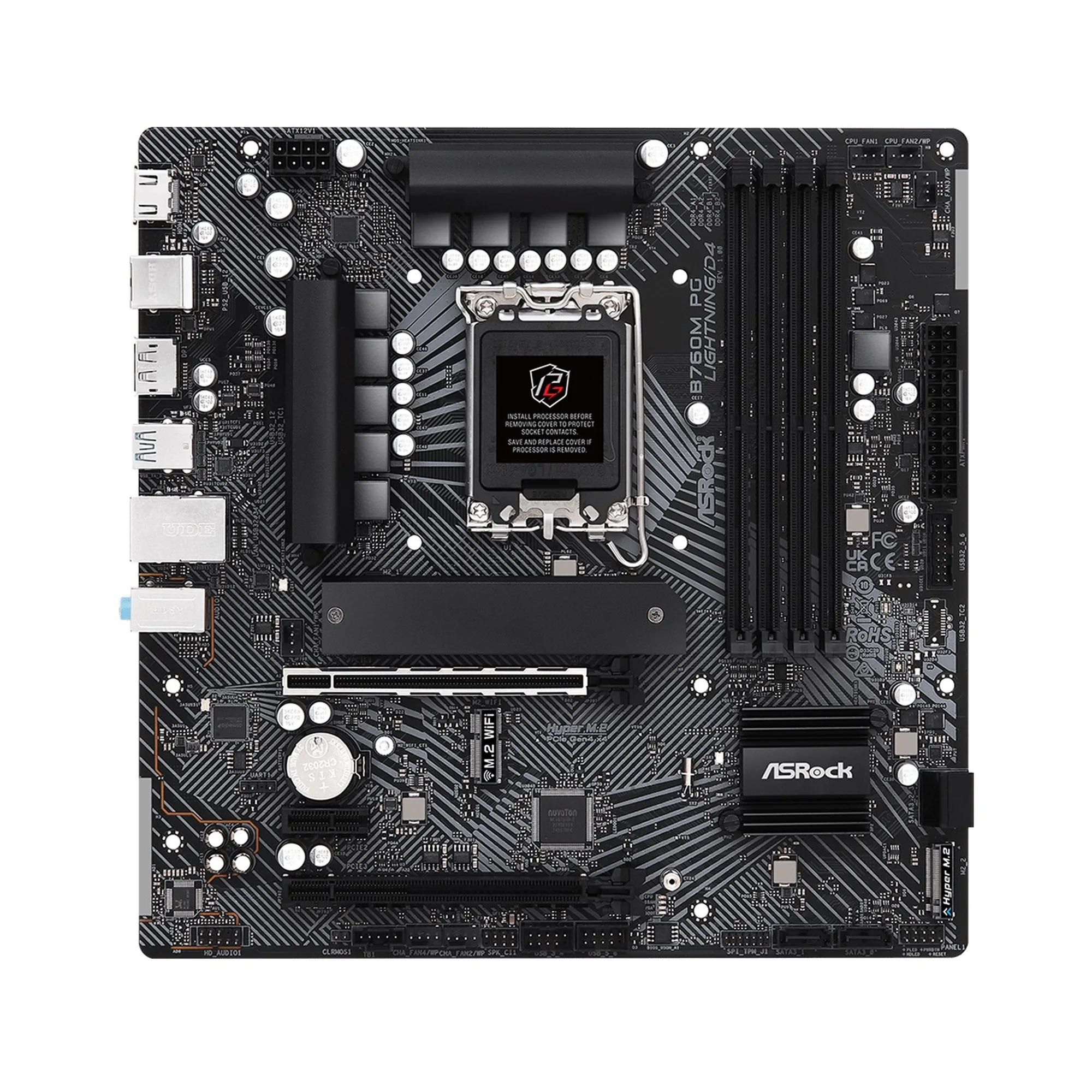 Купити Материнська плата ASRock B760M PG LIGHTNING/D4 - фото 2