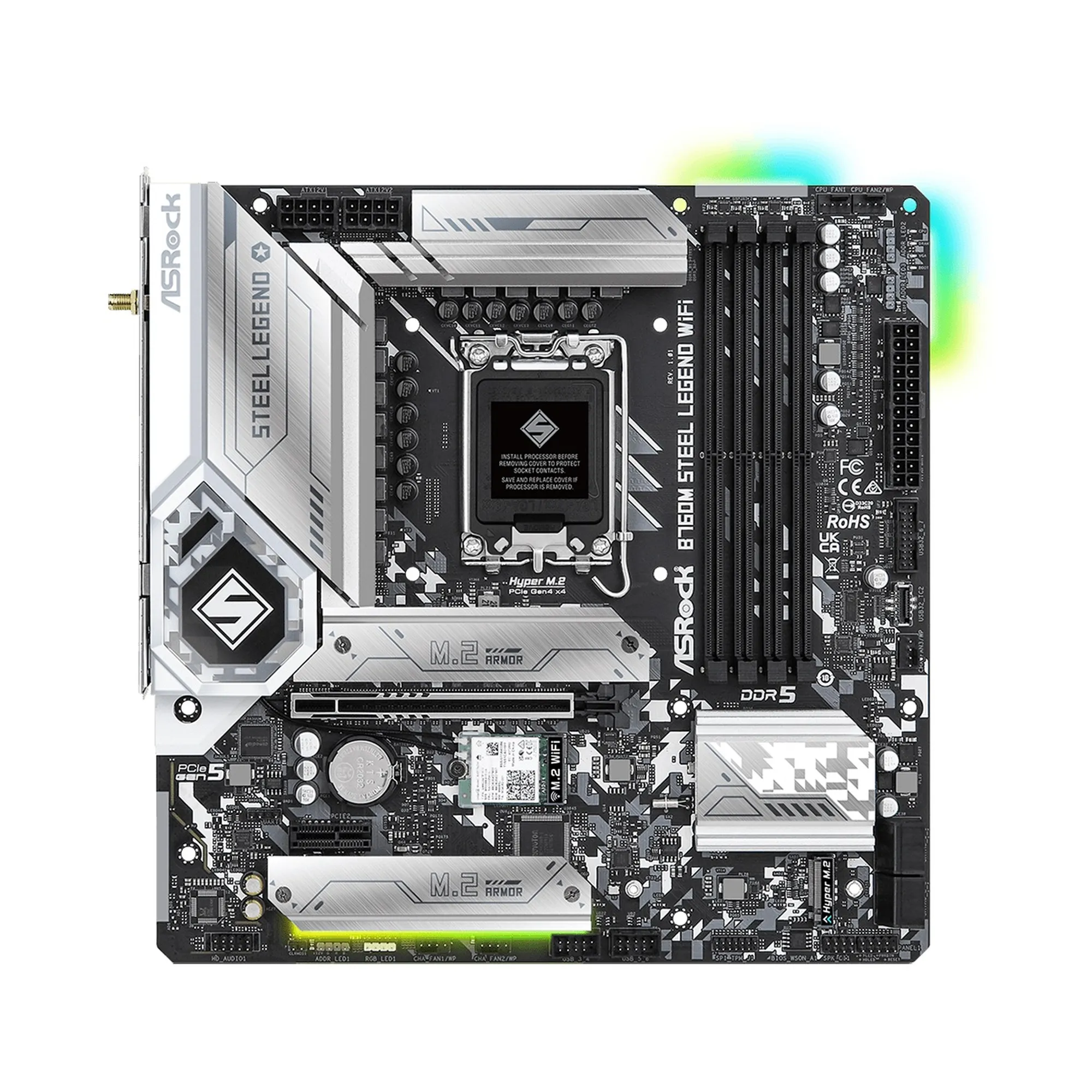 Купить Материнская плата ASRock B760M STEEL LEGEND WIFI - фото 2