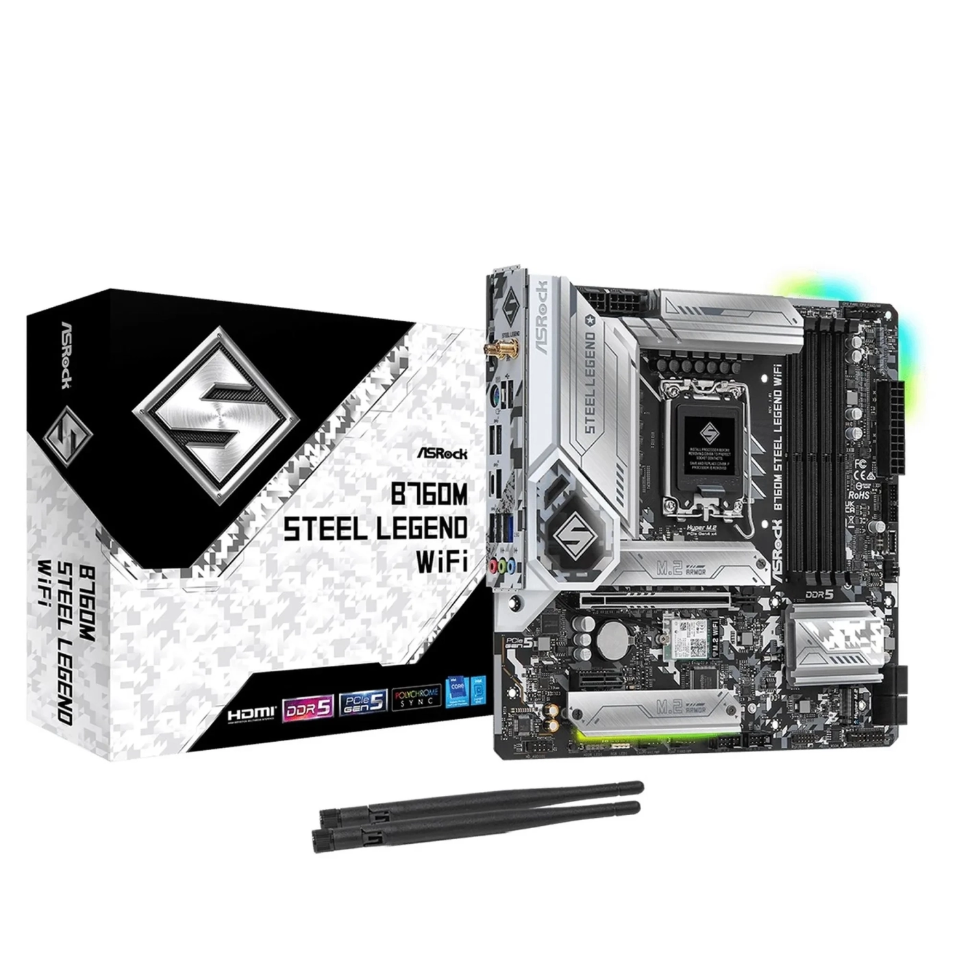 Купить Материнская плата ASRock B760M STEEL LEGEND WIFI - фото 1