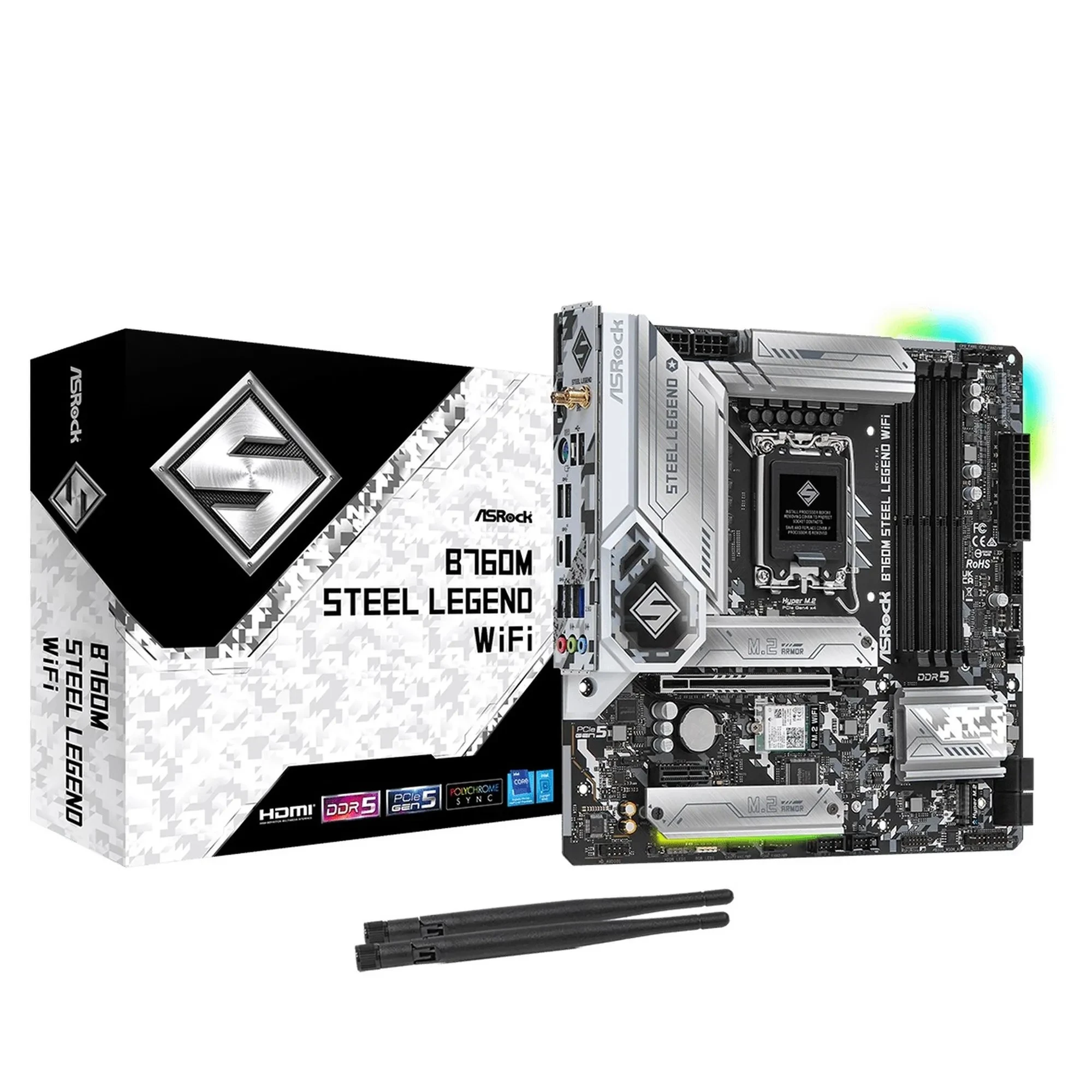 Купить Материнская плата ASRock B760M STEEL LEGEND WIFI - фото 1
