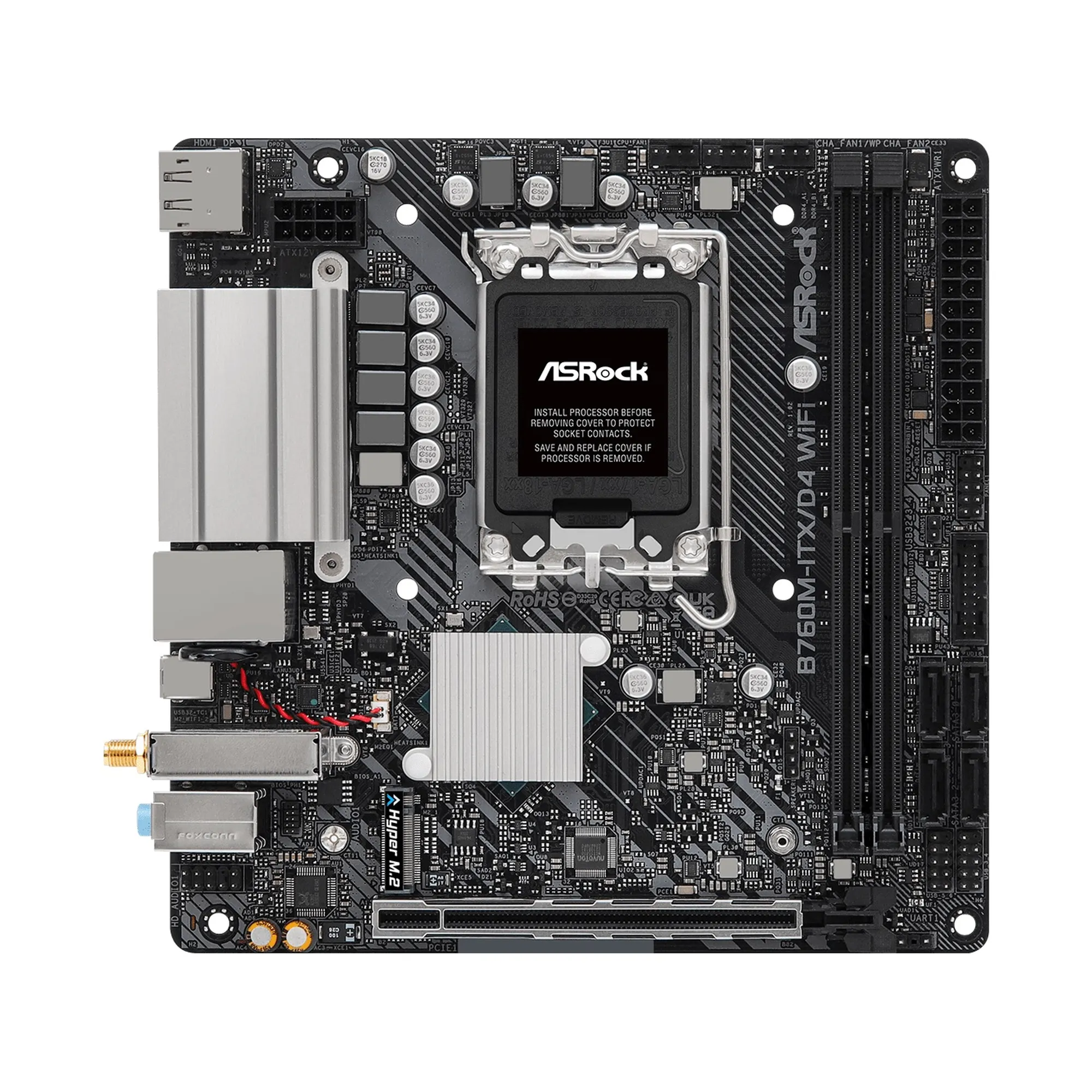 Купити Материнська плата ASRock B760M-ITX/D4 WIFI - фото 2