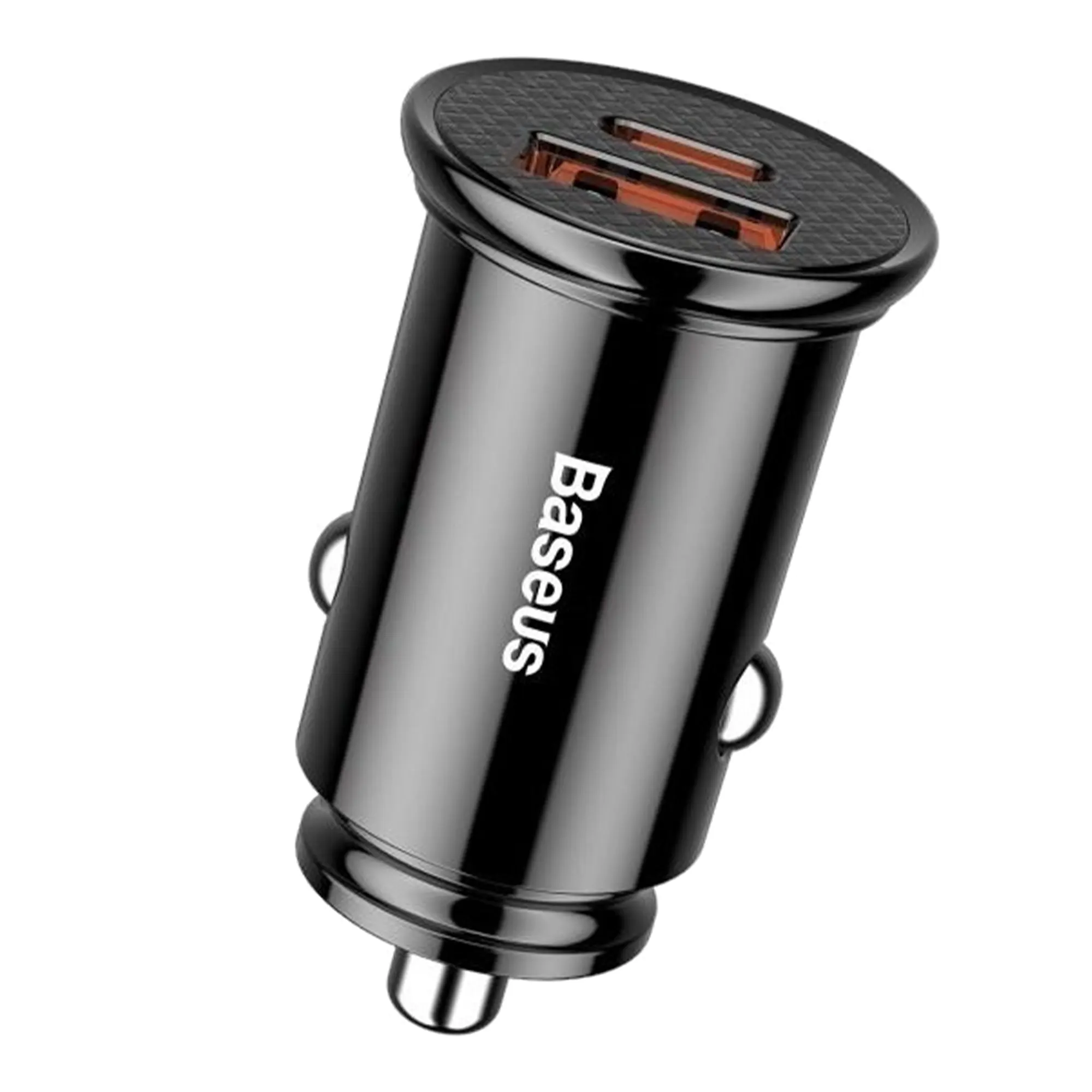 Купити Автомобільний зарядний пристрій Baseus Circular Plastic A+C 30W Black - фото 1