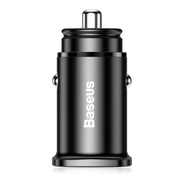 Купити Автомобільний зарядний пристрій Baseus Circular Plastic A+C 30W Black - фото 2