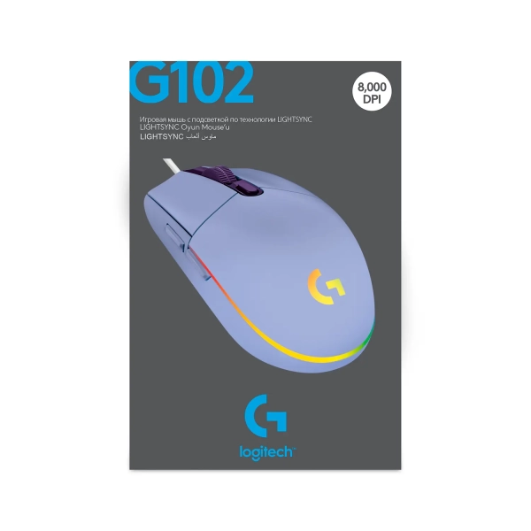 Купити Мишка Logitech G102 Lightsync Lilac (910-005854) - фото 10