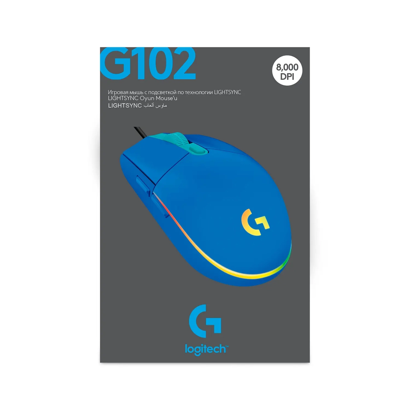 Купити Мишка Logitech G102 Lightsync USB Blue (910-005801) - фото 10