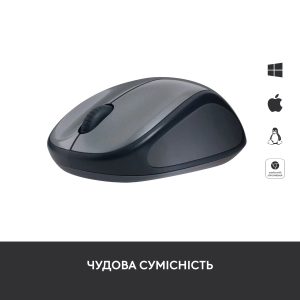 Купить Мышь Logitech M235 Wireless Black (910-002201) - фото 3
