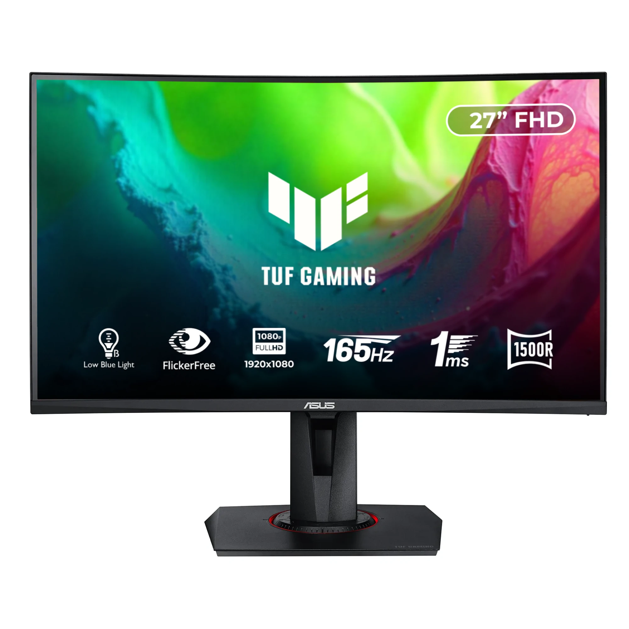 Купити Монітор 27" ASUS VG27VQ DVI HDMI DP MM VA 165Hz 1ms CURVED FreeSync Pivot (90LM0510-B04E70) - фото 1