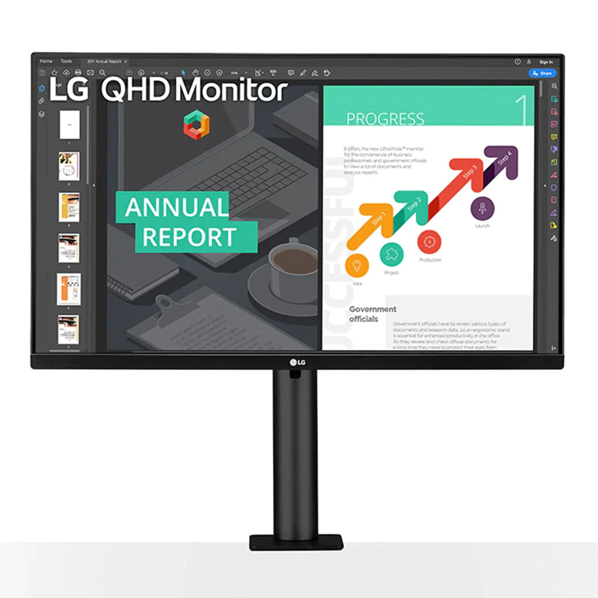 Купить Монитор 27" LG 27QN880-B 2xHDMI DP USB-C MM IPS QHD 75Hz sRGB 99% FreeSync Pivot HDR10 (27QN880-B) - фото 1