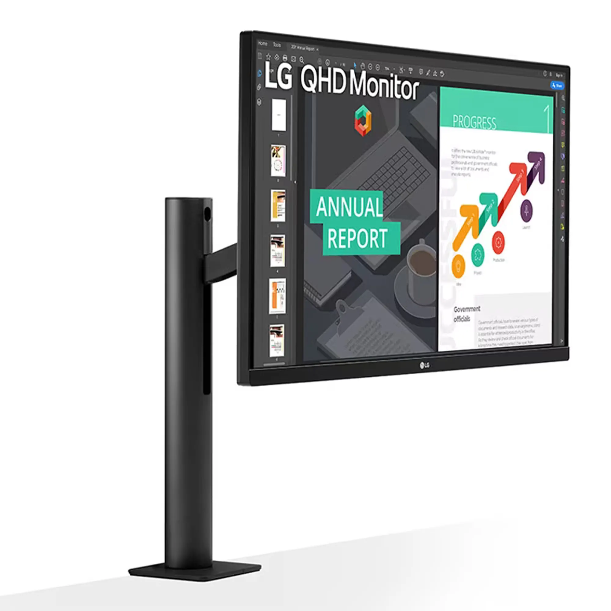 Купить Монитор 27" LG 27QN880-B 2xHDMI DP USB-C MM IPS QHD 75Hz sRGB 99% FreeSync Pivot HDR10 (27QN880-B) - фото 3