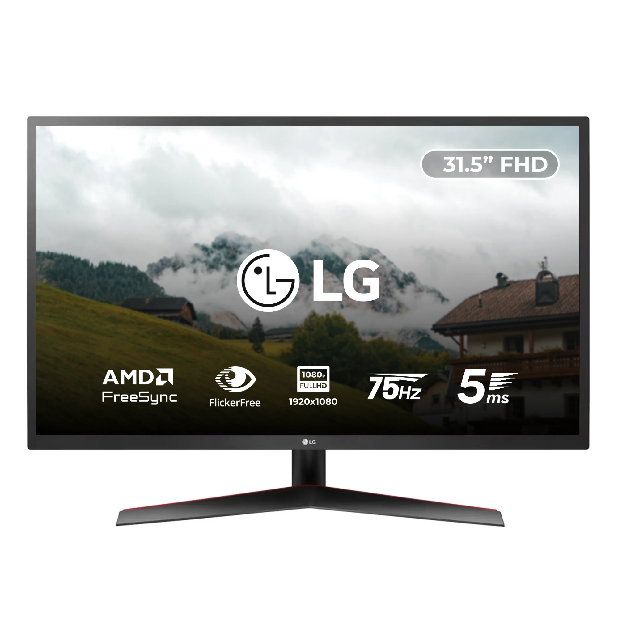 Купить Монитор 31.5" LG 32MP60G-B LCD D-Sub HDMI DP Audio IPS 75Hz 1ms FreeSync (32MP60G-B) - фото 1