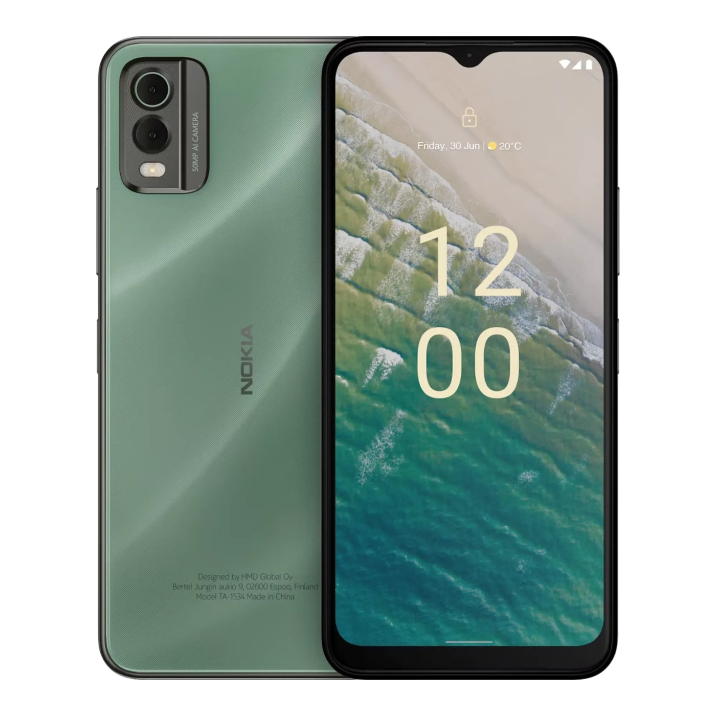 Купить Cмартфон Nokia С32 4/64Gb DS Green (SP01Z01Z3154Y) - фото 1