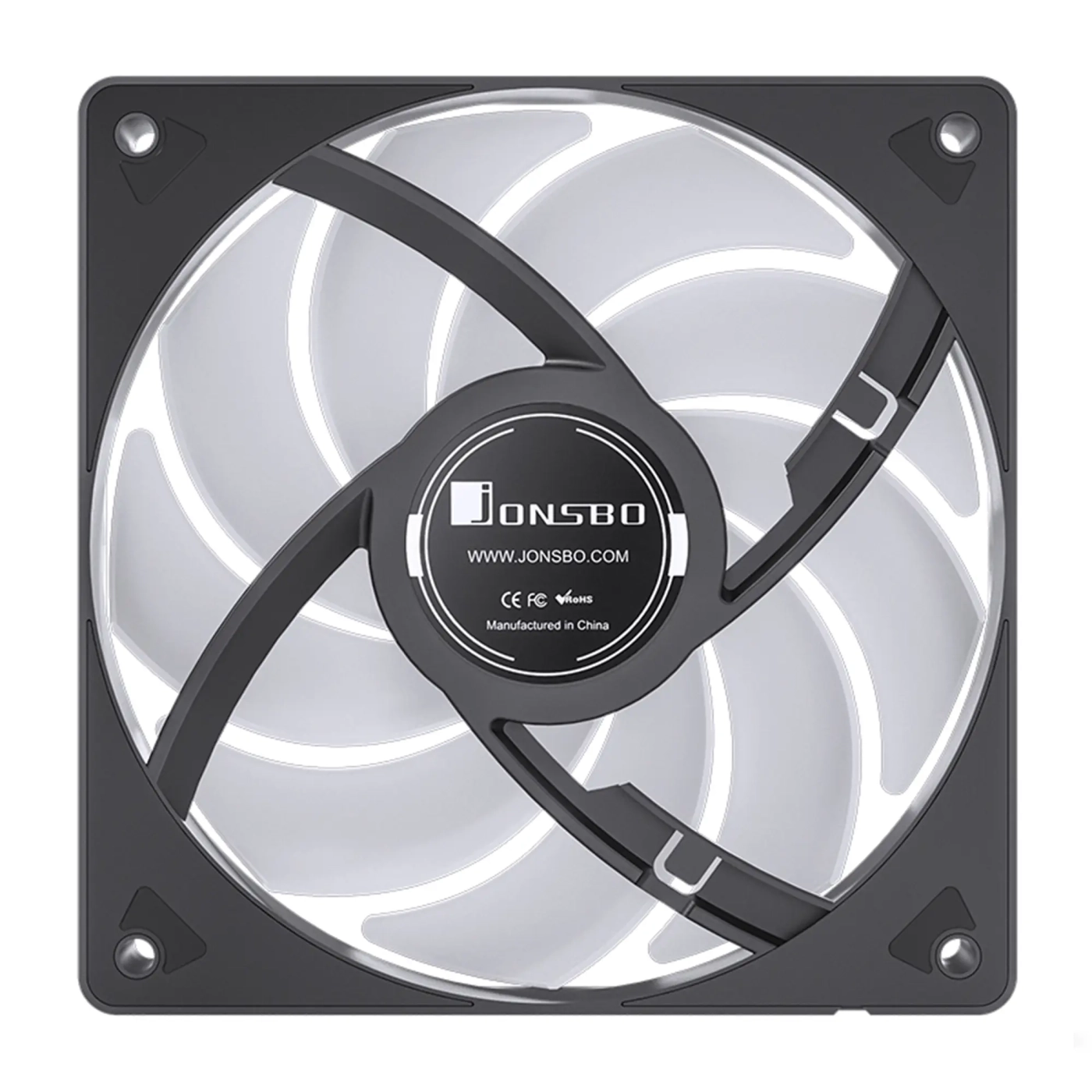 Купить Вентилятор JONSBO SL-120B Black 120mm 600-1500RPM 32dB 4pin+LED 3pin (SL-120B Black) - фото 9