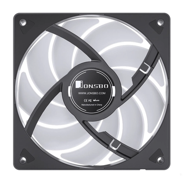 Купить Вентилятор JONSBO SL-120B Black 120mm 600-1500RPM 32dB 4pin+LED 3pin (SL-120B Black) - фото 9